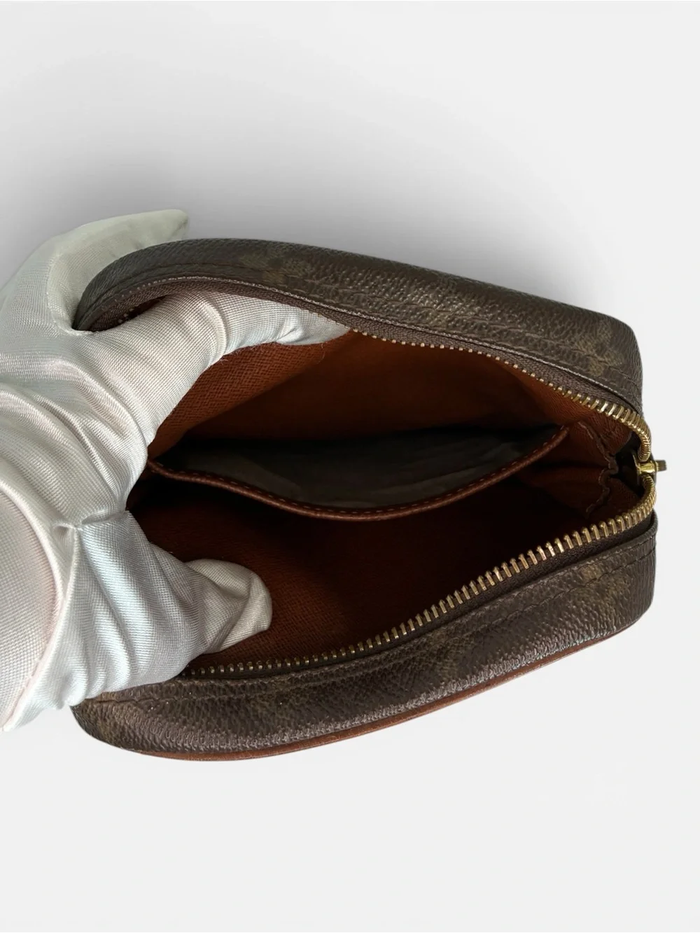 Louis Vuitton Monogram Crossbody in Brown and Tan